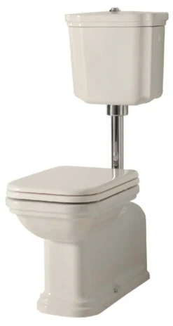 WC-istuin Kerasan Waldorf 2 keraamisella alasäiliöllä kromi