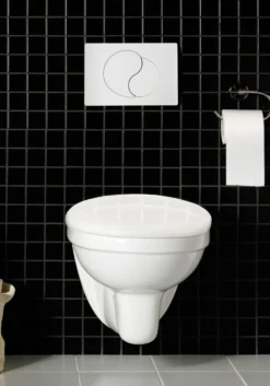 WC-ryhmä Hafa Wall seinä-WC + kansi + painike + huuhtelujärjestelmä valkoinen