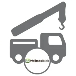 Wellmax-kuorman purku nosturilla