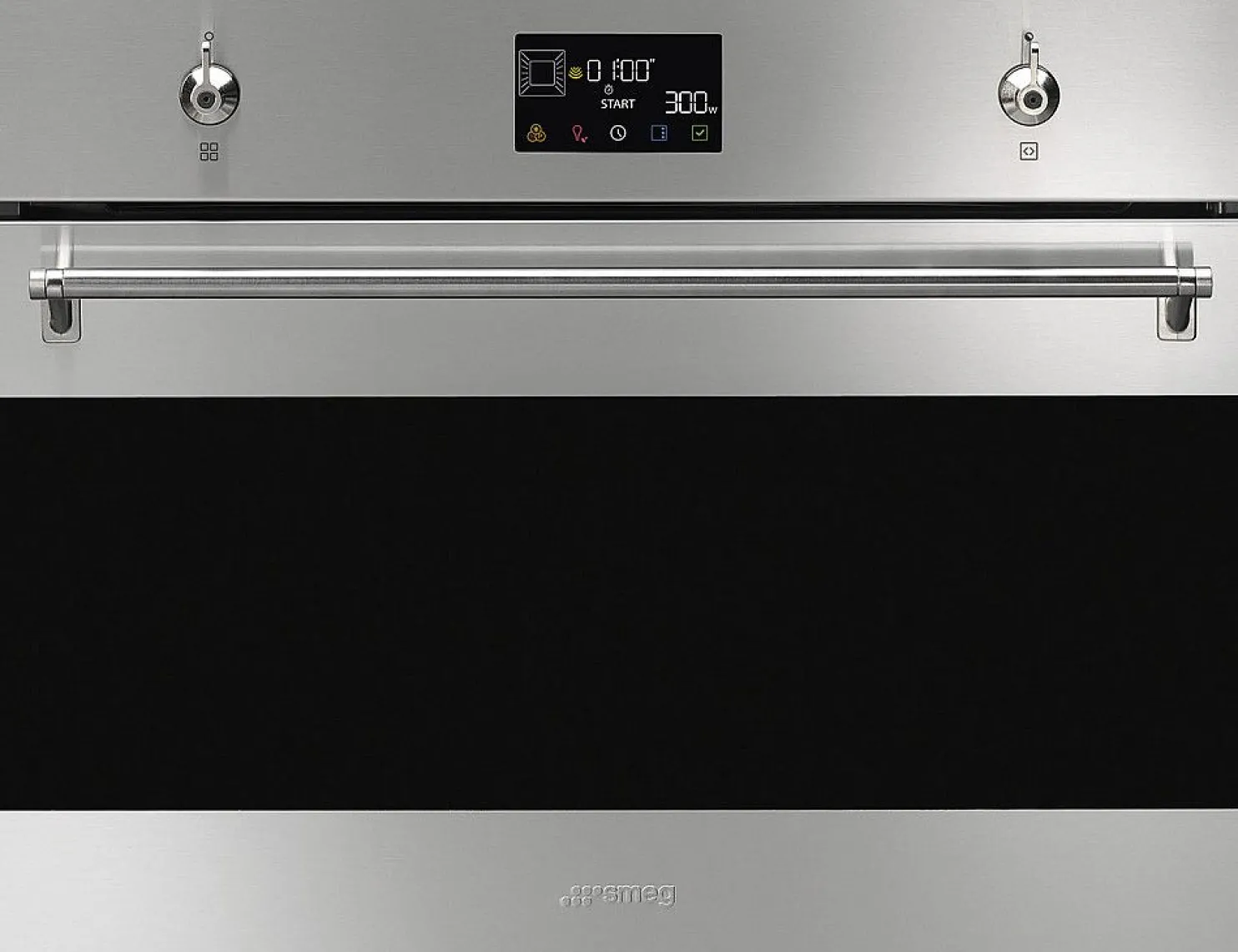 Yhdistelmämikroaaltouuni Smeg SO4302M1X, 45cm, teräs