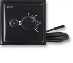 Yhdistelmätermostaatti Ensto ECO16BT-IN-SW 16A IP30 U musta